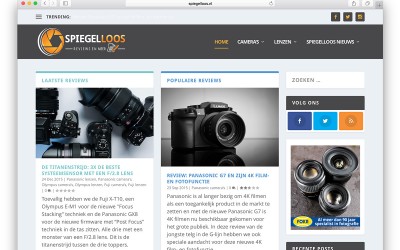 Nieuwe website voor spiegelloos.nl: magazine style